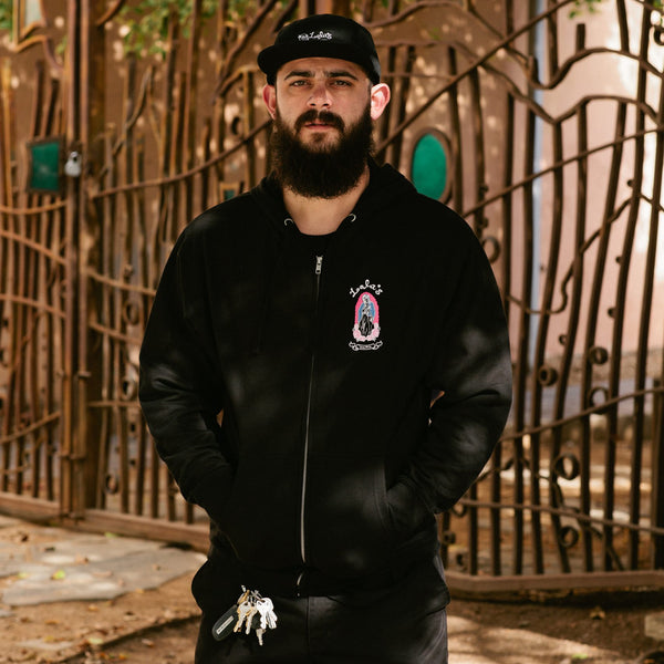 Lolas La Virgen Zip Up Hoodie