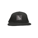 Lola's Praying Hands Pinch Front Structured Black Hat