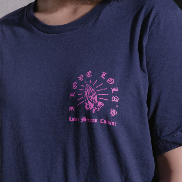 Pray for Me Navy Hot Pink Tee