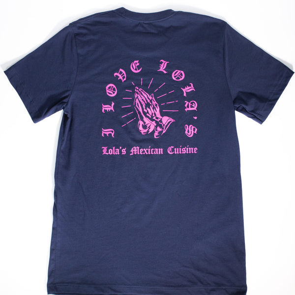Pray for Me Navy Hot Pink Tee