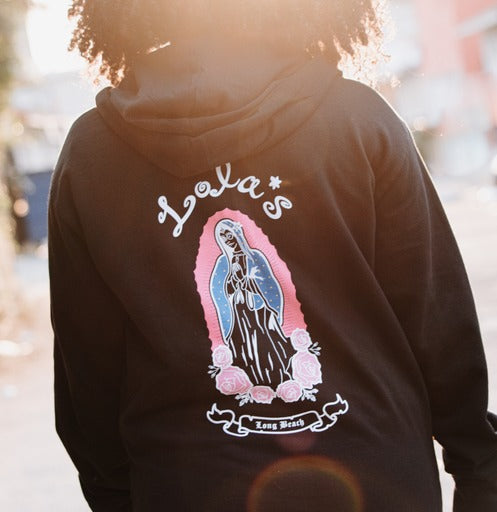 Lolas La Virgen Zip Up Hoodie – Lola's Mexican Cuisine